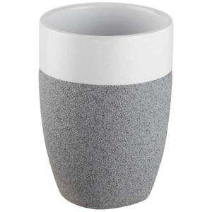 Pahar baie BISK Stone 06311, gri-alb