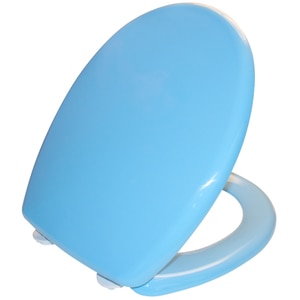 Capac WC SANOBI, inchidere standard, ABS, bleu