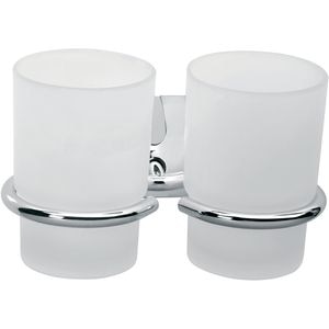 Pahar baie dublu FERRO Cascata E04, crom