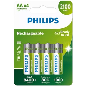 Acumulatori PHILIPS R6B4A210/10, AA, 2100 mAh, 4 bucati