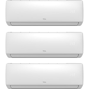 Sistem aer conditionat pentru 3 incaperi TCL FMA-27I3HD9912, 9000/9000/12000BTU, A++/A+, Wi-Fi, Inverter, Unitate externa 27000BTU, alb