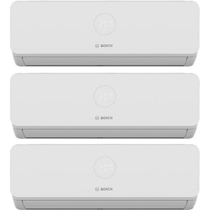 Sistem aer conditionat pentru 3 incaperi BOSCH Climate 3200i, 9000/9000/12000 BTU, A++/A+, Inverter, Unitate externa 27000 BTU, Afisaj, alb