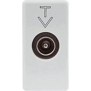 Priza TV GEWISS GW20381, IP20, alb