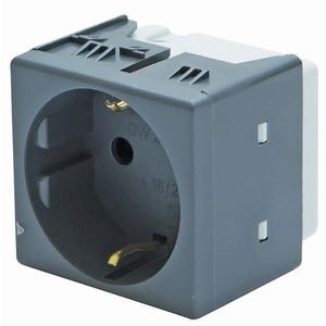 Priza GEWISS GW21265, IP20, 16A, 250V, negru