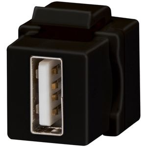 Adaptor GEWISS Keystone, USB, negru
