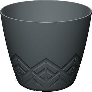 Ghiveci PROSPERPLAST Dare Areco, D13.8 cm, negru