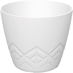 Ghiveci PROSPERPLAST Dare Areco, D13.8 cm, alb