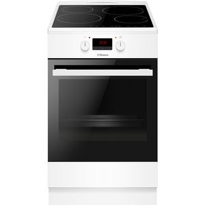 Aragaz HANSA FCIW59209, 4 arzatoare, Electric, L 50 cm, Grill, alb