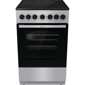 Aragaz GORENJE GEC5B41SG, 4 arzatoare, Electric, L 50 cm, Grill, gri