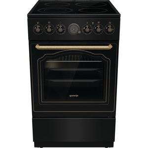 Aragaz GORENJE GECS5B70CLB, 4 arzatoare, Electric, L 50 cm, Grill, negru