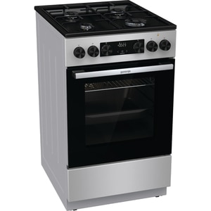 Aragaz GORENJE GK5C60SJ, 4 arzatoare, Gaz + Electric, L 50 cm, gri