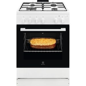 Aragaz ELECTROLUX LKG604013W, 4 arzatoare, Gaz, L 60 cm, Grill, Rotisor, alb