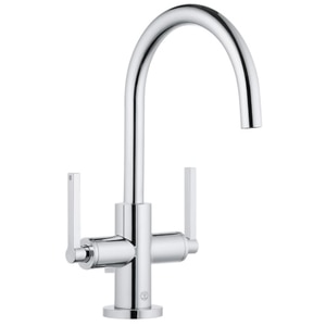 Baterie lavoar KLUDI Nova Fonte 201180515, alama sanitara, argintiu