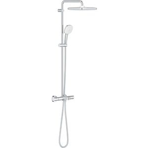 Sistem dus GROHE Tempesta Cube 250 26975001, termostat, 1 functie, crom