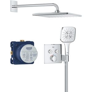 Sistem dus GROHE SmartControl Cube 310 34865000, termostat, 1 functie, crom