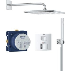 Sistem dus GROHE Grohtherm Cube 310 34868000, termostat, 1 functie, crom