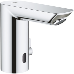 Baterie lavoar cu senzor infrarosu GROHE Bau Cosmopolitan 36451000, baterie litiu 6V, metal, argintiu