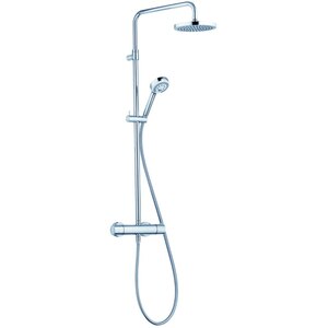 Sistem dus KLUDI Logo 6809205-00, termostat, 3 functii, crom