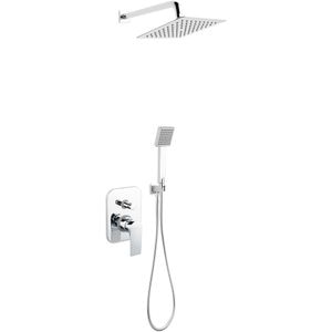 Sistem dus FERRO Algeo Square BAQ7P-SET1-S, 1 functie, argintiu