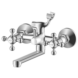 Baterie cada-dus SANOBI Retro SR-07, alama, argintiu