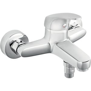 Baterie cada-dus FERRO Combo BCM1, alama sanitara, argintiu