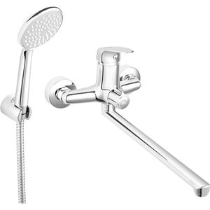 Set baterie cada-dus FERRO Isso BIS55A, alama sanitara, argintiu