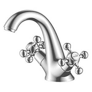 Baterie lavoar SANOBI Retro SR-01, alama, argintiu