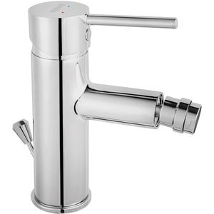 Baterie bideu FERRO Linus BLX6, alama sanitara, argintiu