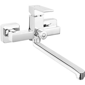 Baterie cada-dus FERRO Zicco BZI3A, alama sanitara, argintiu