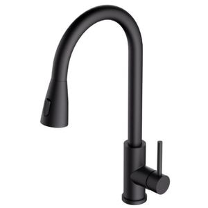 Baterie bucatarie ALVEUS Primrose G90, dus extractibil, alama sanitara, negru