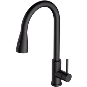 Baterie bucatarie ALVEUS Primrose G91, dus extractibil, alama sanitara, negru