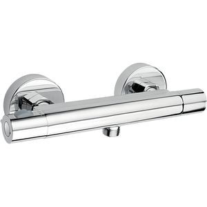 Baterie dus FERRO Trinity TRM7, termostat, alama sanitara, argintiu