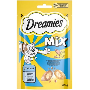 Recompense pentru pisici DREAMIES, Branza si somon, 6 x 60 g