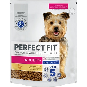 Hrana uscata pentru caini PERFECT FIT, Adult, Pui, 825 g