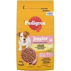 Hrana uscata pentru caini PEDIGREE, Junior, Pasare si Legume, 1.4 kg