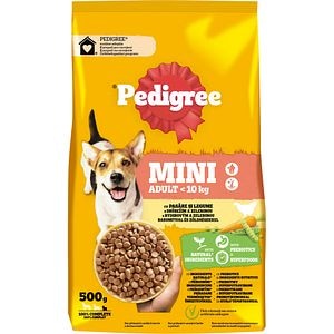 Hrana uscata pentru caini PEDIGREE, Adult, Pasare si Legume, 500 g