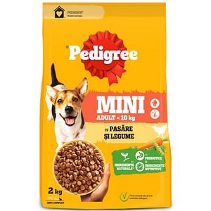 Hrana uscata pentru caini PEDIGREE, Adult, Pasare si Legume, 2 kg