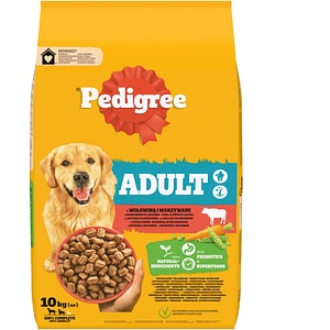 Hrana uscata pentru caini PEDIGREE, Adult, Vita si legume, 10 kg