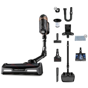 Aspirator vertical ROWENTA X-Force Flex 15.6 RH99G1WO, 0.9l, 32.4V, autonomie max 80 min, negru-maro