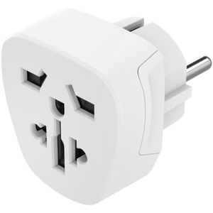 Adaptor priza HAMA 223456, Tip E si F, EU, alb