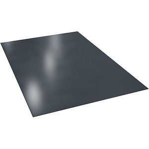 Tabla plana BILKA, gri lucios (RAL 7016), 0.4 mm, 200 x 125 cm