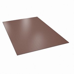 Tabla plana BILKA, maro mat (RAL 8017), 0.5 mm, 200 x 125 cm