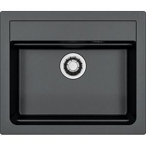 Chiuveta bucatarie ALVEUS Atrox 30 A91, 1 cuva, compozit granit, negru