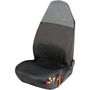 Husa scaun WALSER Outdoor Sports, poliester, gri-negru