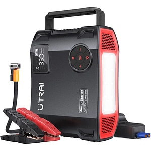 Starter auto UTRAI Jstar 5, 12V, 2500A, 27000mAh, USB, compresor, lanterna, negru
