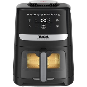 Friteuza cu aer cald TEFAL Easy Fry Silence EY5568E0, 1.5kg, 5l, 1670W, argintiu-negru