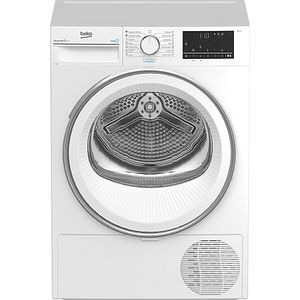 Uscator de rufe BEKO B3T41242, SteamCure, Pompa de caldura, 7kg, 15 programe, Clasa C, alb