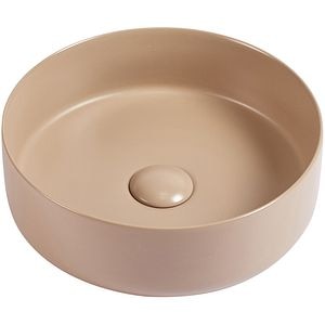 Lavoar pe blat, portelan, 40 cm, taupe mat