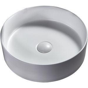 Lavoar pe blat, portelan, 40 cm, alb mat