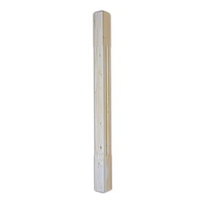 Balustru cap frezat, fag, 120 x 7 x 7 cm